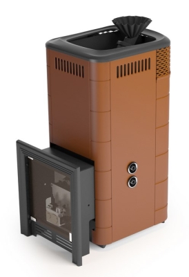 Печь для бани ПБ Таймыр XXL 2017 Inox БСЭ ЗК ТО терракота